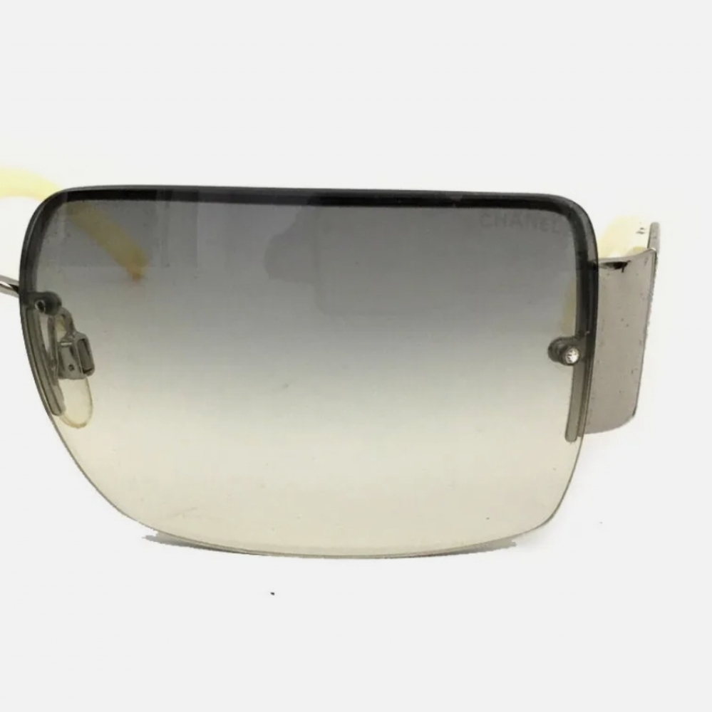 CHANEL 62□15 CC LOGO CREAM SUNGLASSES/R2842 - Picture 5 of 12
